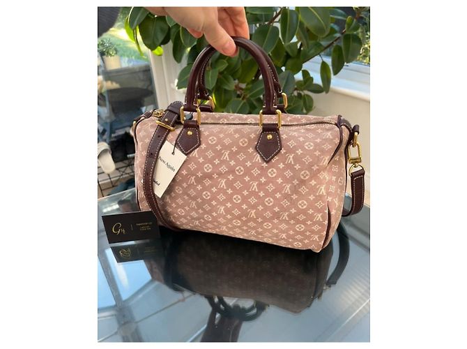 Borsa Bandoulière Speedy 30 Monogram Idylle Sepia Louis Vuitton e Borsetta Coordinata Marrone Beige Taupe - vista 3