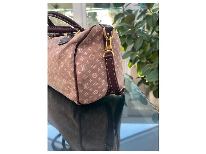 Borsa Bandoulière Speedy 30 Monogram Idylle Sepia Louis Vuitton e Borsetta Coordinata Marrone Beige Taupe - vista 4