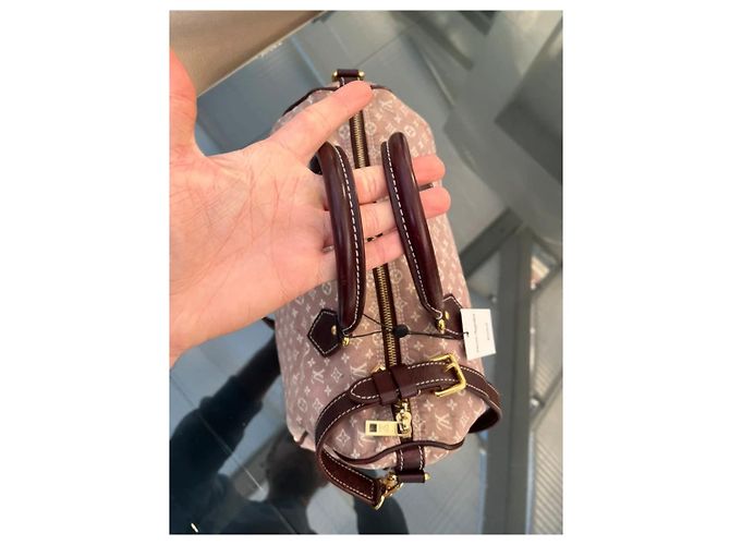 Borsa Bandoulière Speedy 30 Monogram Idylle Sepia Louis Vuitton e Borsetta Coordinata Marrone Beige Taupe - vista 7
