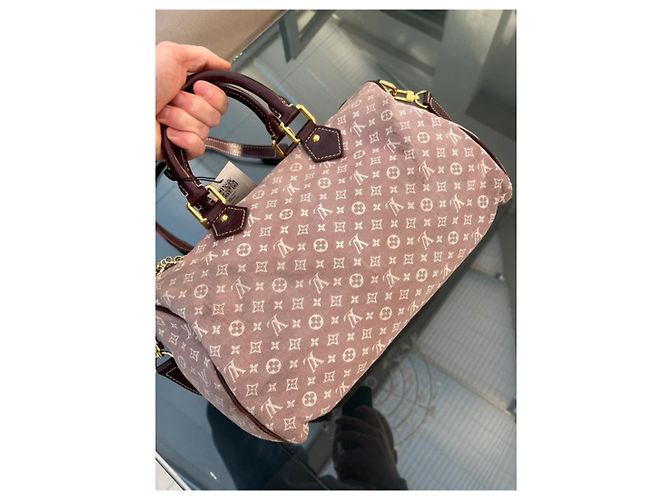 Borsa Bandoulière Speedy 30 Monogram Idylle Sepia Louis Vuitton e Borsetta Coordinata Marrone Beige Taupe - vista 8