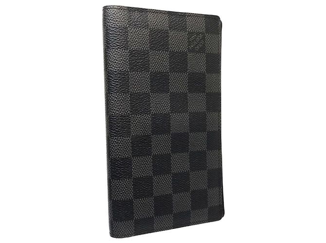 Portafoglio Damier Graphite Louis Vuitton Nero - vista 3