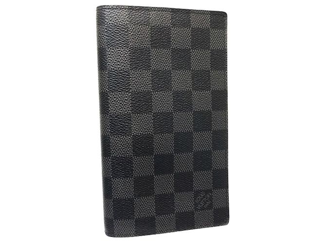 Portafoglio Damier Graphite Louis Vuitton Nero - vista 4