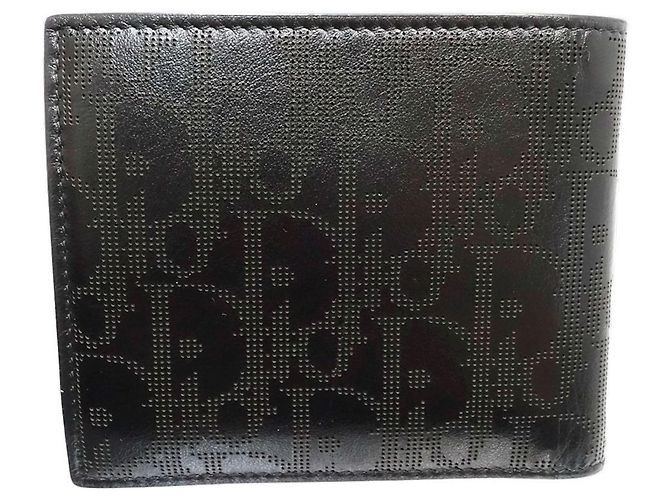 Christian Dior Black Leather Bi-Fold Wallet - view 4