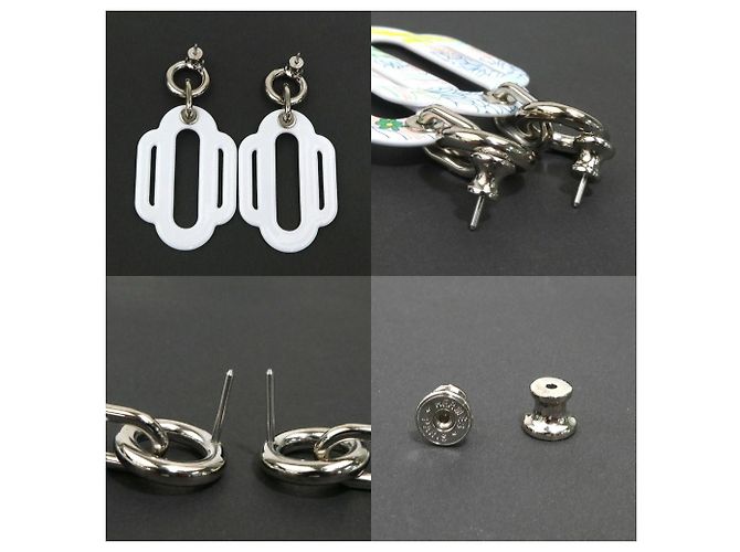 Pendientes Attourage Hermès Plata Multicolor - vista 4