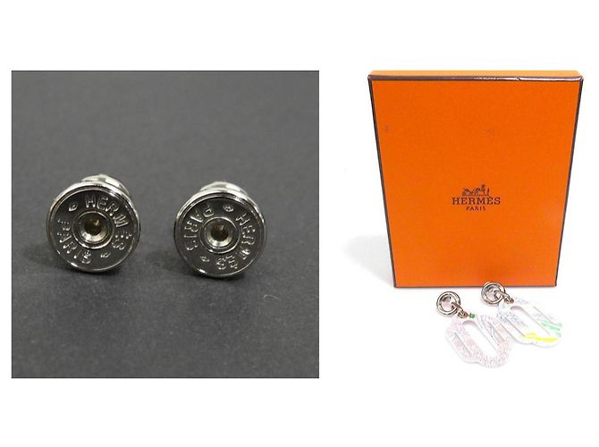 Pendientes Attourage Hermès Plata Multicolor - vista 5