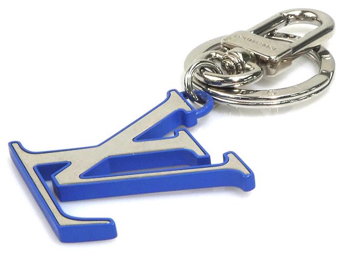 Charm per borsa Louis Vuitton blu e argento - vista 2