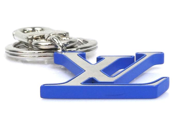 Charm per borsa Louis Vuitton blu e argento - vista 3