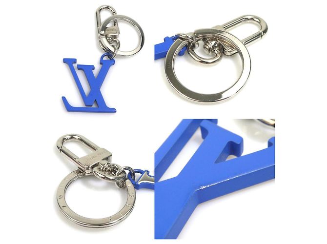 Charm per borsa Louis Vuitton blu e argento - vista 4