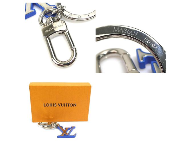 Charm per borsa Louis Vuitton blu e argento - vista 5