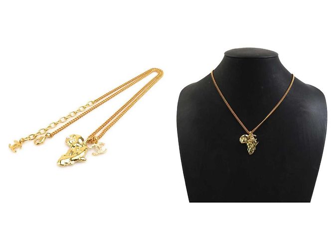 Collana in metallo dorato CHANEL per donne D'oro - vista 5