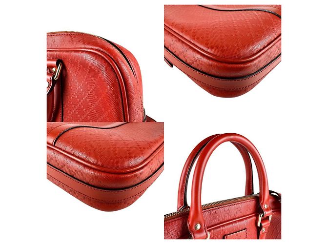 Borsa in pelle Diamante Gucci Arancione - vista 4