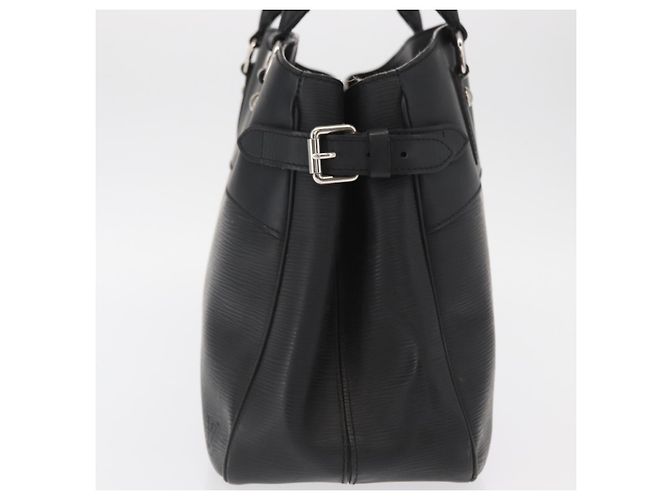 Borsa Passy in pelle Epi PM di Louis Vuitton Nero - vista 4
