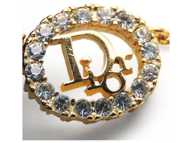 Collana in strass dorato Christian Dior D'oro - vista 4