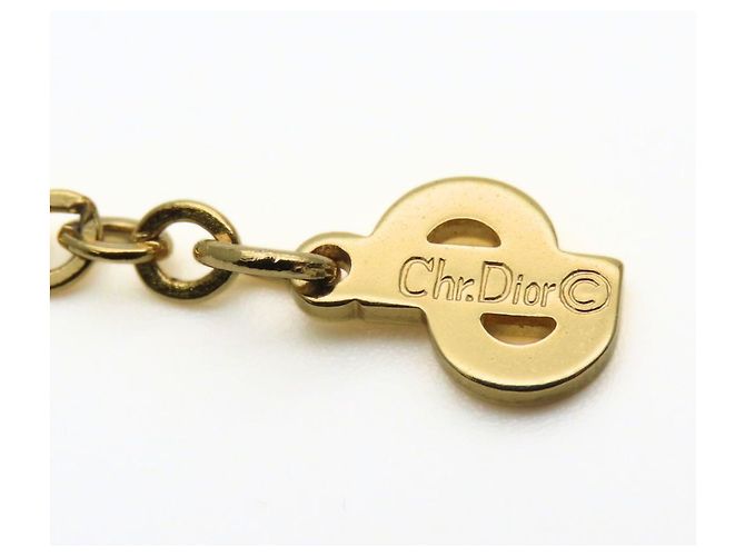 Collana in strass dorato Christian Dior D'oro - vista 9