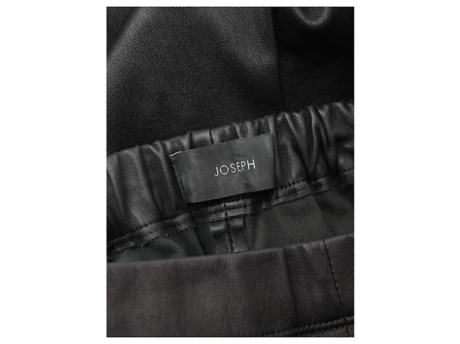 Joseph Slim Fit Hose Lederoptik schwarz - Ansicht 3