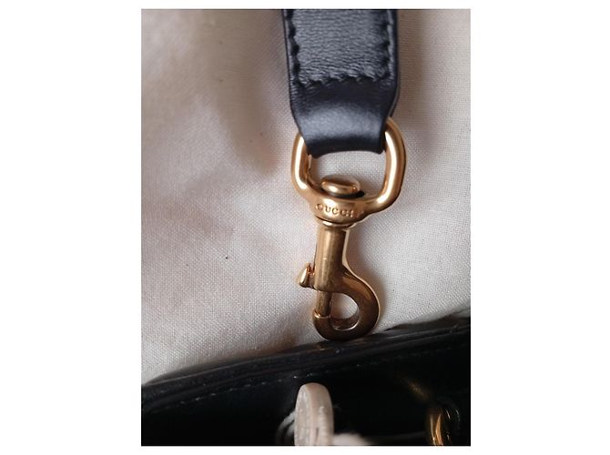 Borsa Gucci GG Marmont Large Shopping in pelle nera Nero - vista 14