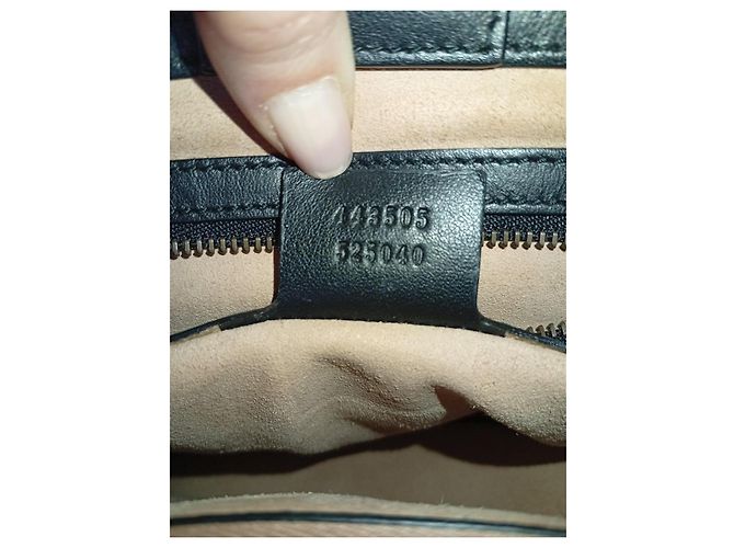 Borsa Gucci GG Marmont Large Shopping in pelle nera Nero - vista 18