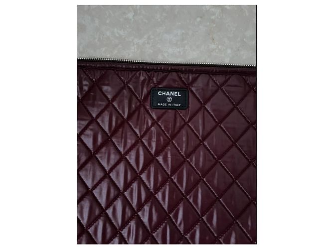 Custodia per laptop/file in nylon trapuntato nero Chanel - 2012 - vista 10