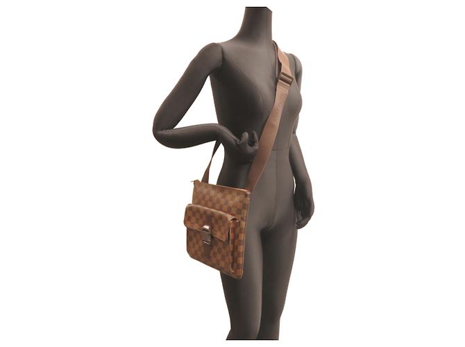 Borsa a Spalla Merville da Uomo Louis Vuitton Marrone - vista 8