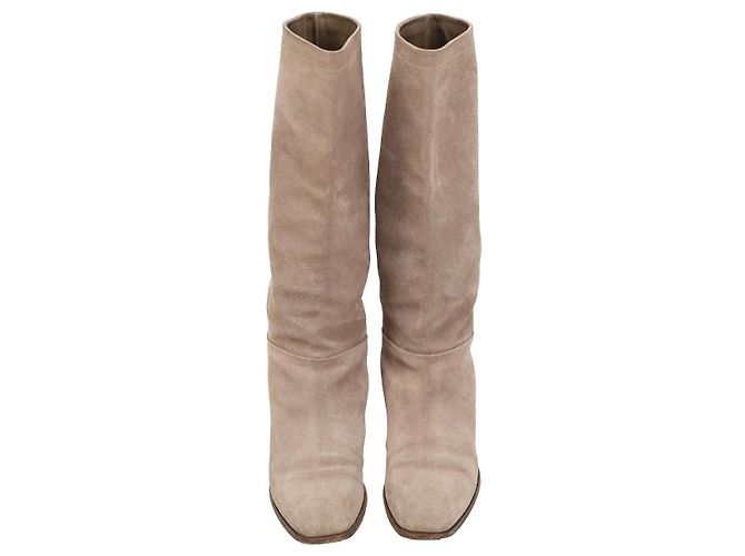 Botas Christian Dior de ante beige - vista 2