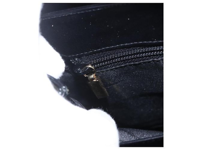 Borsa a mano in pelle Gancini Salvatore Ferragamo 2 in 1 Nero Oro Auth 164875V - vista 18