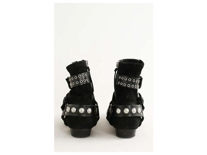 Isabel Marant Botas de cuero negro - vista 2
