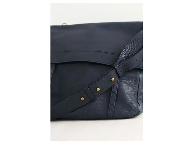 Jerome Dreyfuss Borsa a tracolla in pelle blu - vista 2
