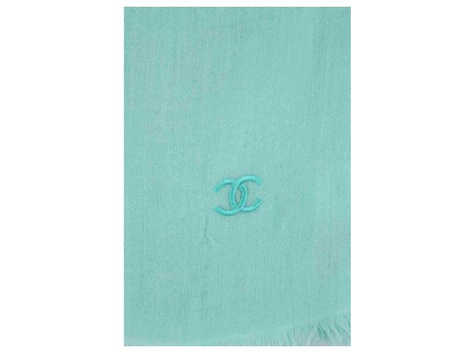 Chanel Kaschmirschal blau - Ansicht 2