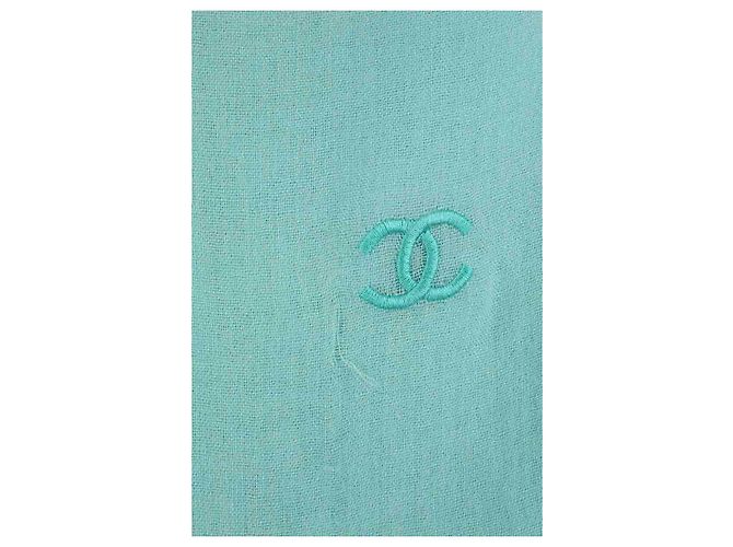 Chanel Kaschmirschal blau - Ansicht 3