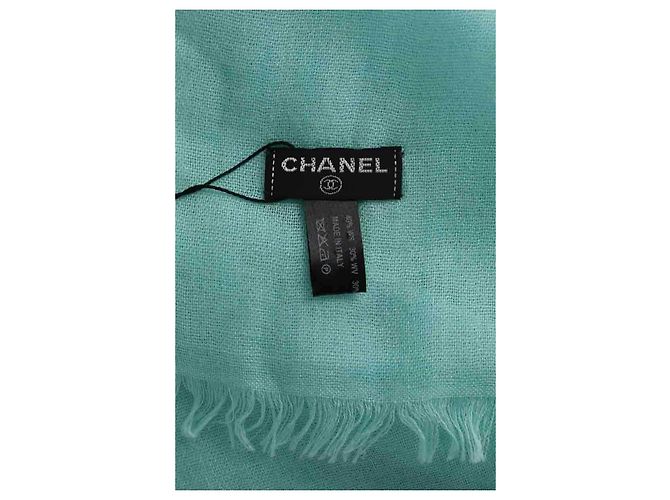 Chanel Kaschmirschal blau - Ansicht 5