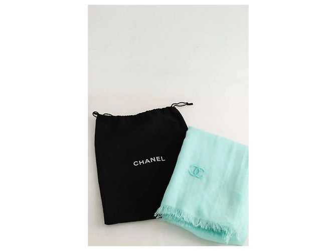 Chanel Kaschmirschal blau - Ansicht 7