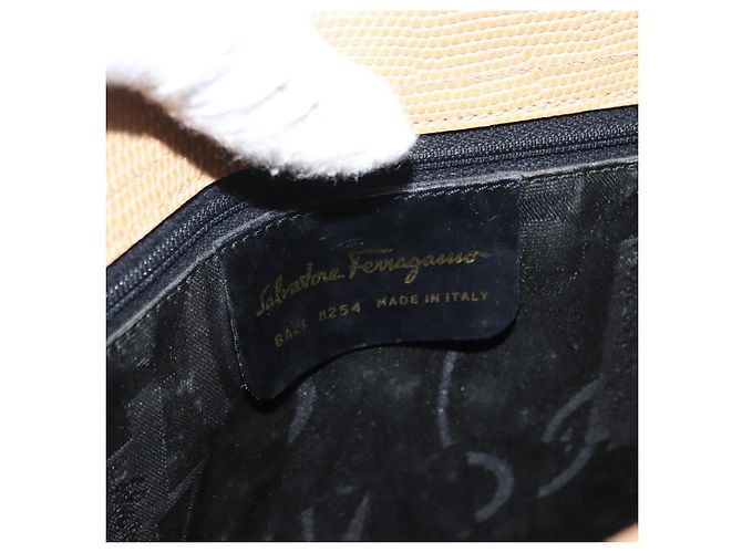 Borsa Vala in pelle Salvatore Ferragamo Beige - vista 6