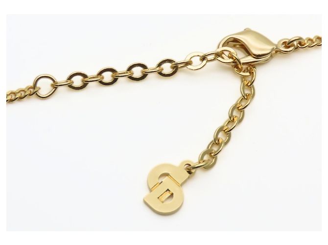 Collana placcata in oro Christian Dior con strass D'oro - vista 10