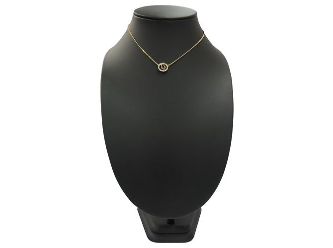Collana placcata in oro Christian Dior con strass D'oro - vista 11