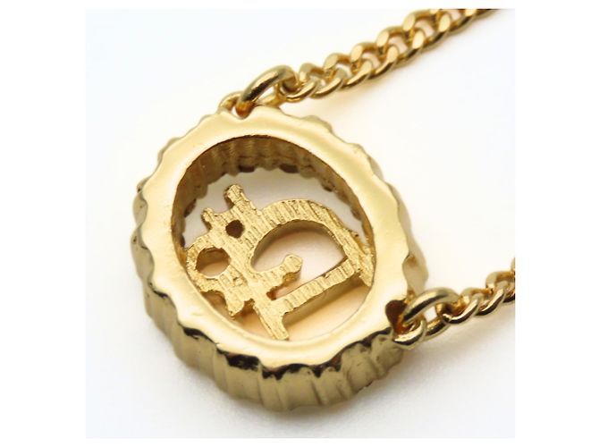 Collana placcata in oro Christian Dior con strass D'oro - vista 5