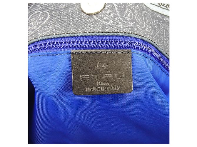 Borsa tote in cotone blu Etro - vista 15