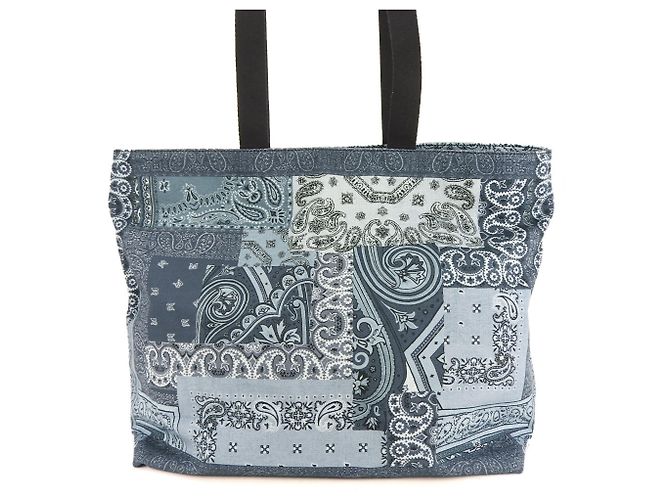Borsa tote in cotone blu Etro - vista 2