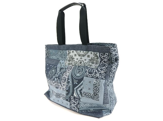Borsa tote in cotone blu Etro - vista 3