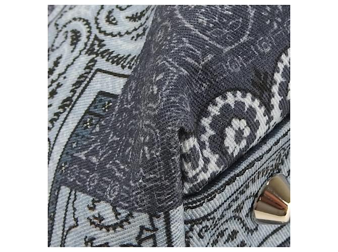 Borsa tote in cotone blu Etro - vista 6