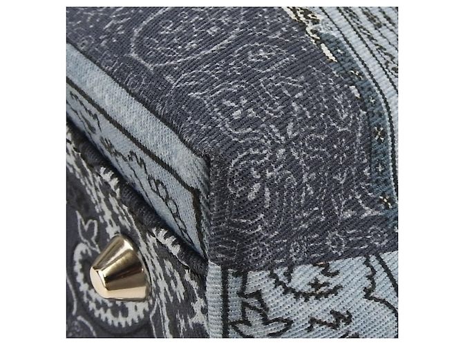 Borsa tote in cotone blu Etro - vista 7