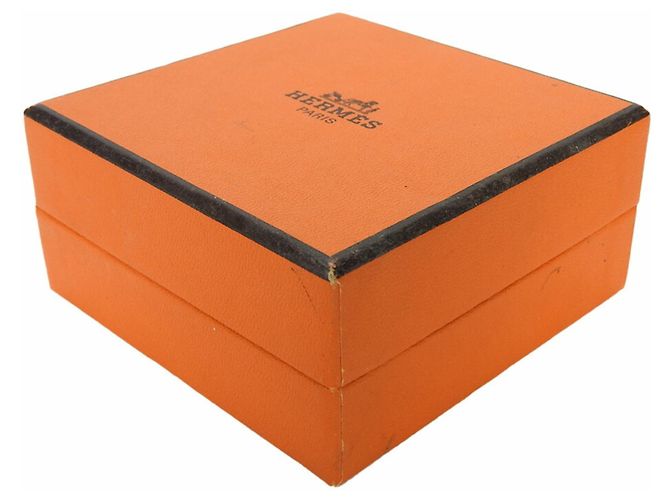 Bracciale Cloisonné Arancione e Argento Hermès - vista 12