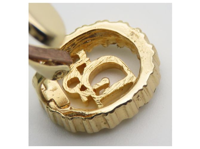 Orecchini a clip dorati Christian Dior con strass D'oro - vista 9