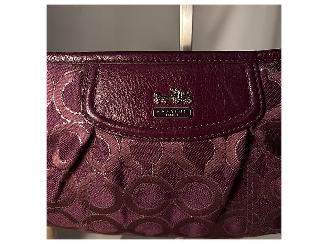 Vintage Coach Mini Tasche Lila - Ansicht 5