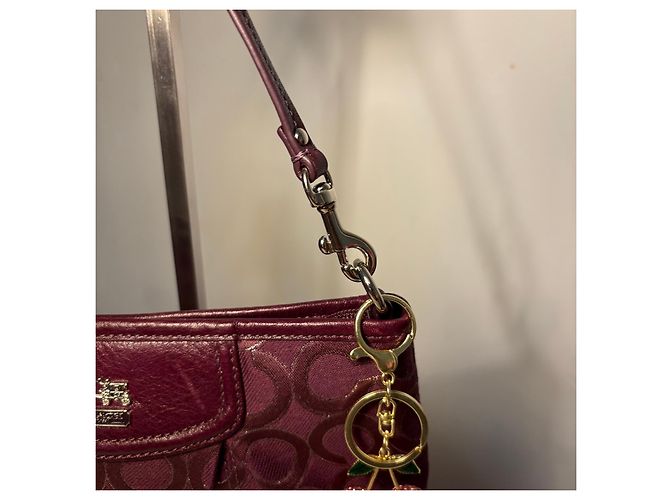 Vintage Coach Mini Tasche Lila - Ansicht 6
