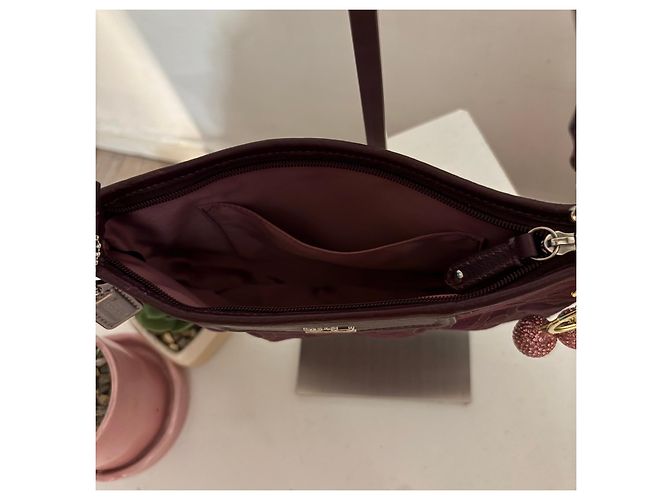 Vintage Coach Mini Tasche Lila - Ansicht 9
