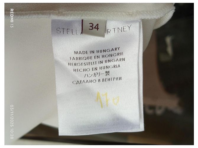 Stella Mc Cartney Stella McCartney Kleid Creme Viscose Roh - Ansicht 10