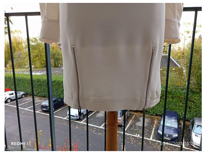 Stella Mc Cartney Stella McCartney Kleid Creme Viscose Roh - Ansicht 3