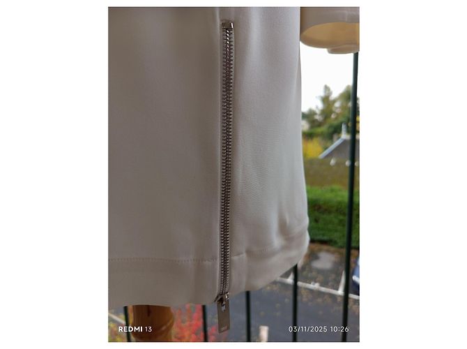 Stella Mc Cartney Stella McCartney Kleid Creme Viscose Roh - Ansicht 4