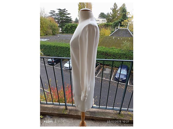 Stella Mc Cartney Stella McCartney Kleid Creme Viscose Roh - Ansicht 5