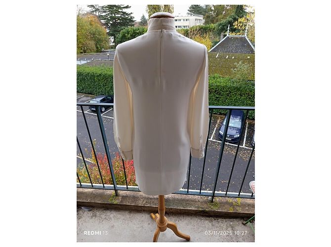 Stella Mc Cartney Stella McCartney Kleid Creme Viscose Roh - Ansicht 6